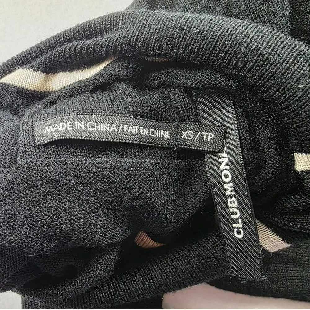 Club Monaco 100 Merino Wool Turtleneck Sweater Size XS